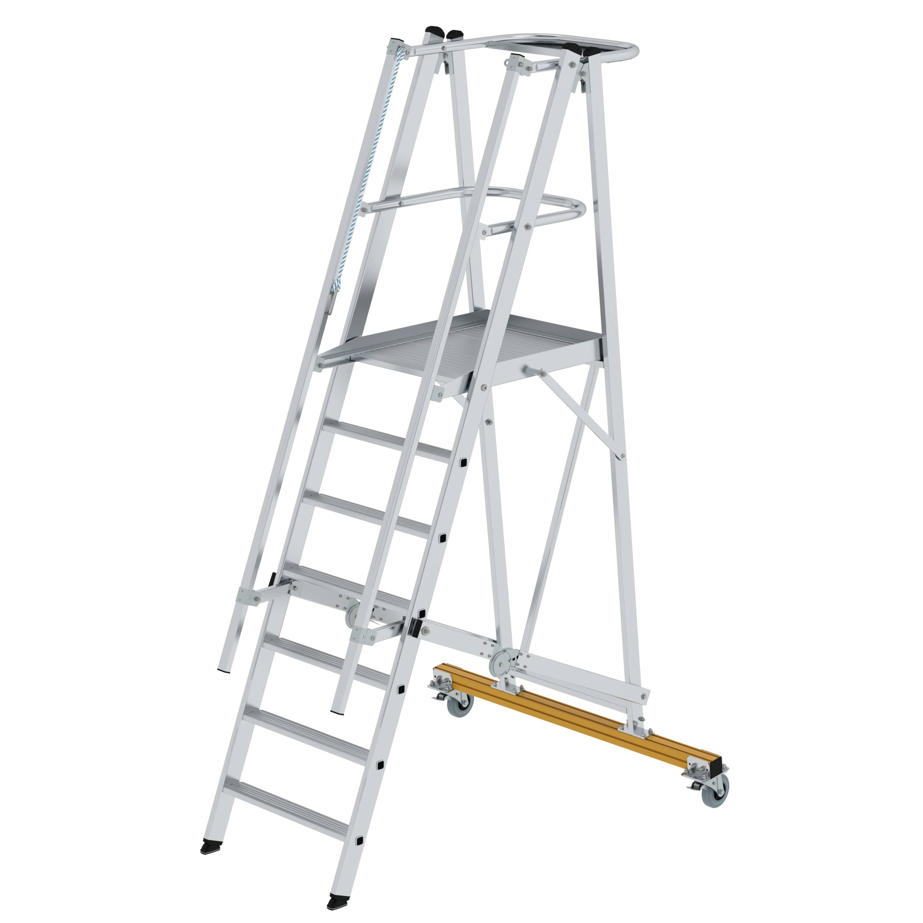 Plattformleiter klappbar und fahrbar 7 Stufen 52307 Plattformleiter klappbar und fahrbar 7 Stufen