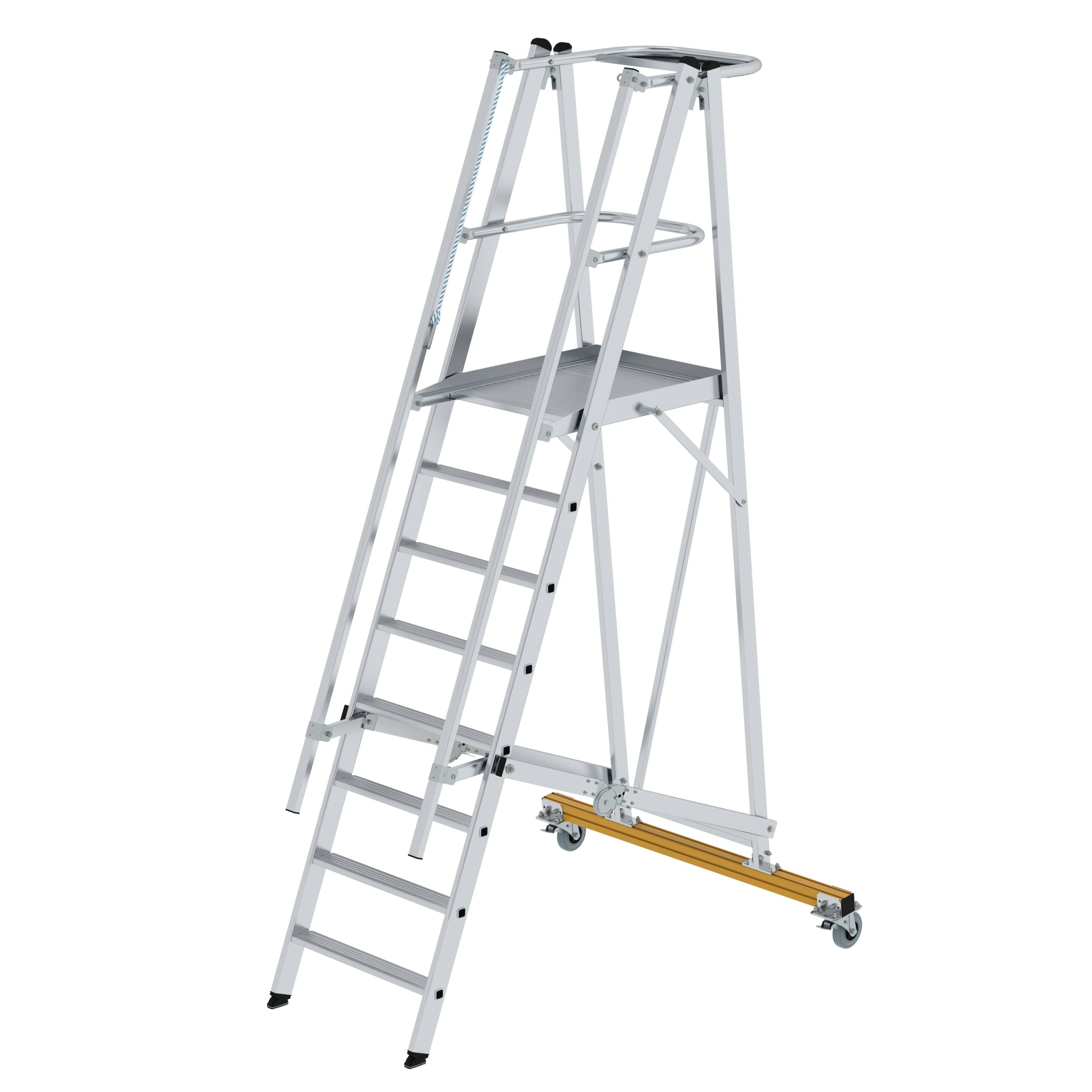 Plattformleiter klappbar und fahrbar 8 Stufen 52308 Plattformleiter klappbar und fahrbar 8 Stufen