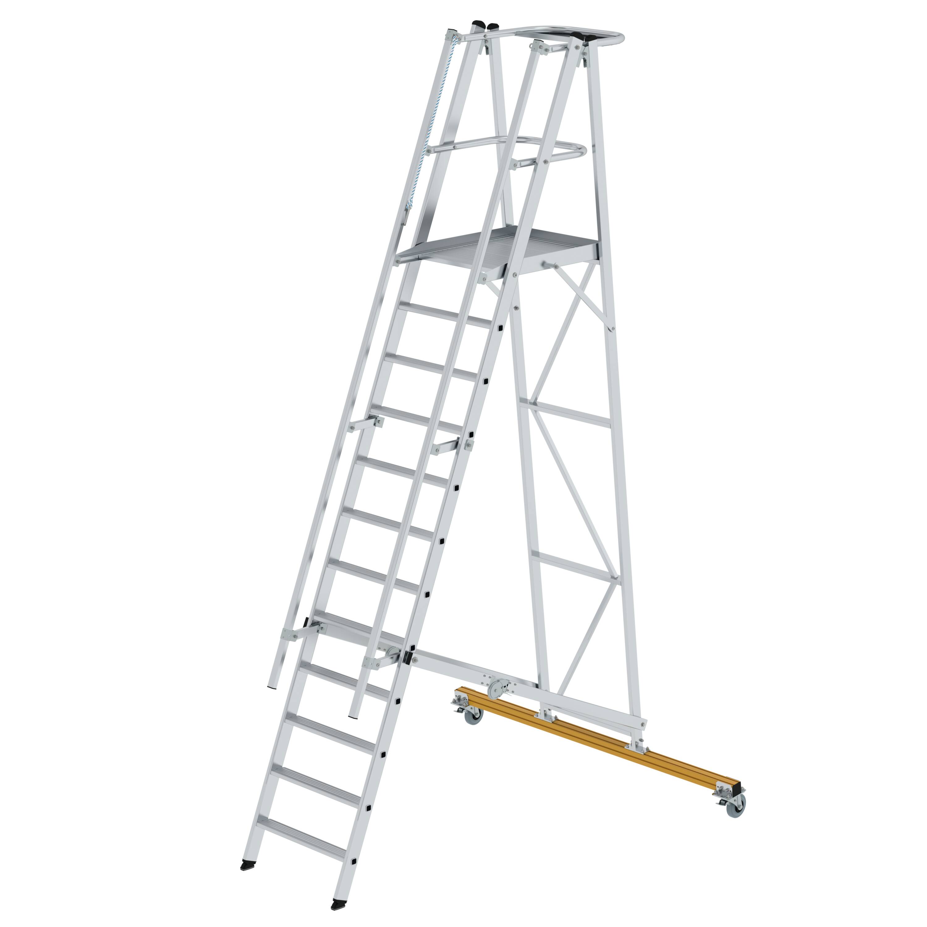 Plattformleiter klappbar und fahrbar 12 Stufen 52312 Plattformleiter klappbar und fahrbar 12 Stufen