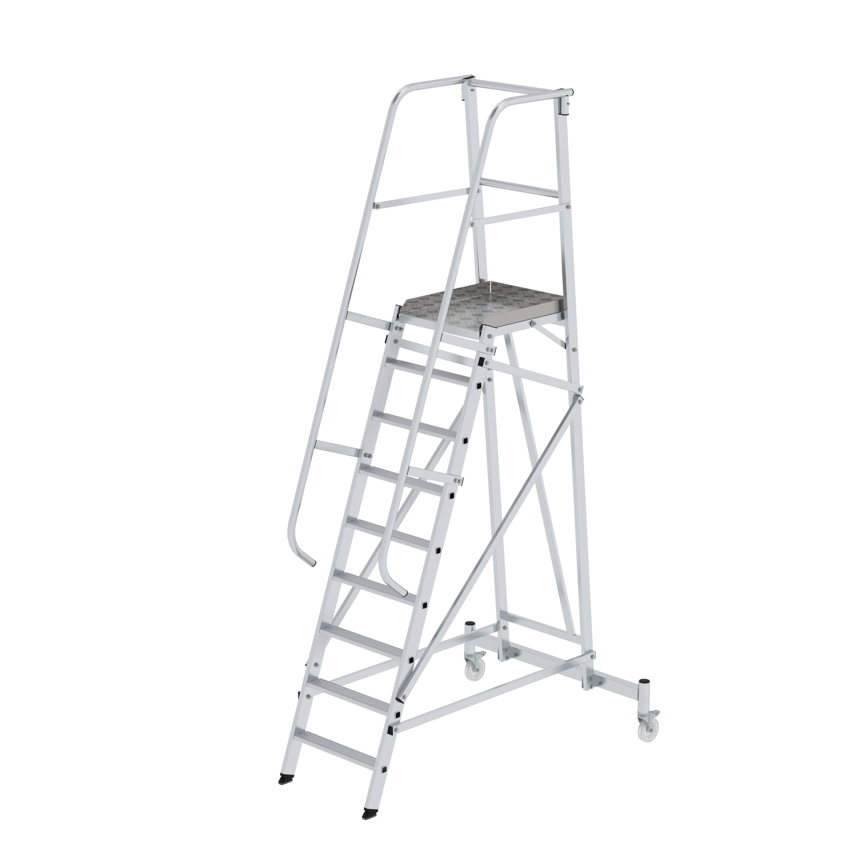 Plattformleiter fahrbar 9 Stufen 52509 Plattformleiter fahrbar 9 Stufen