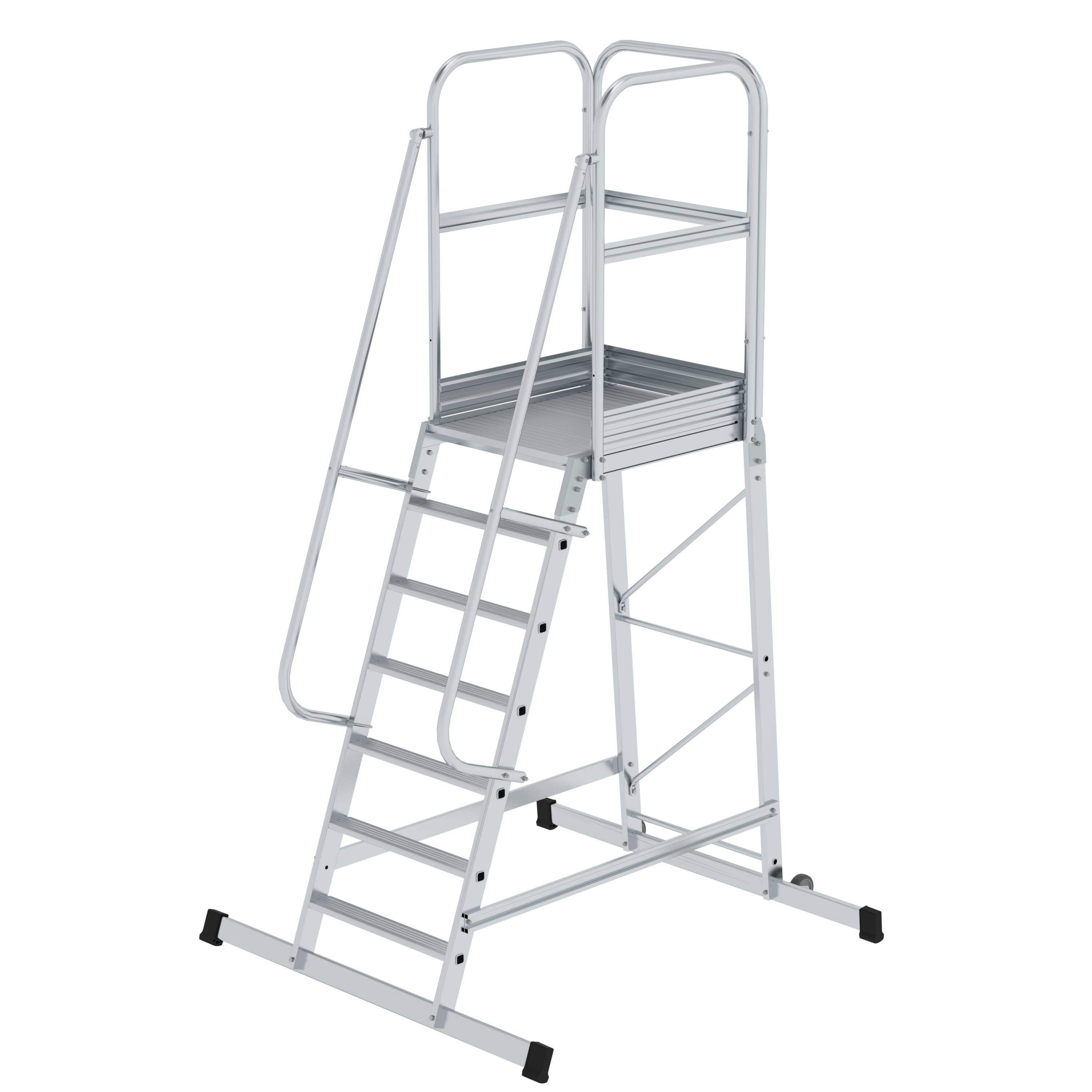 Plattformleiter mit Rollen 7 Stufen 303107 Plattformleiter mit Rollen 7 Stufen