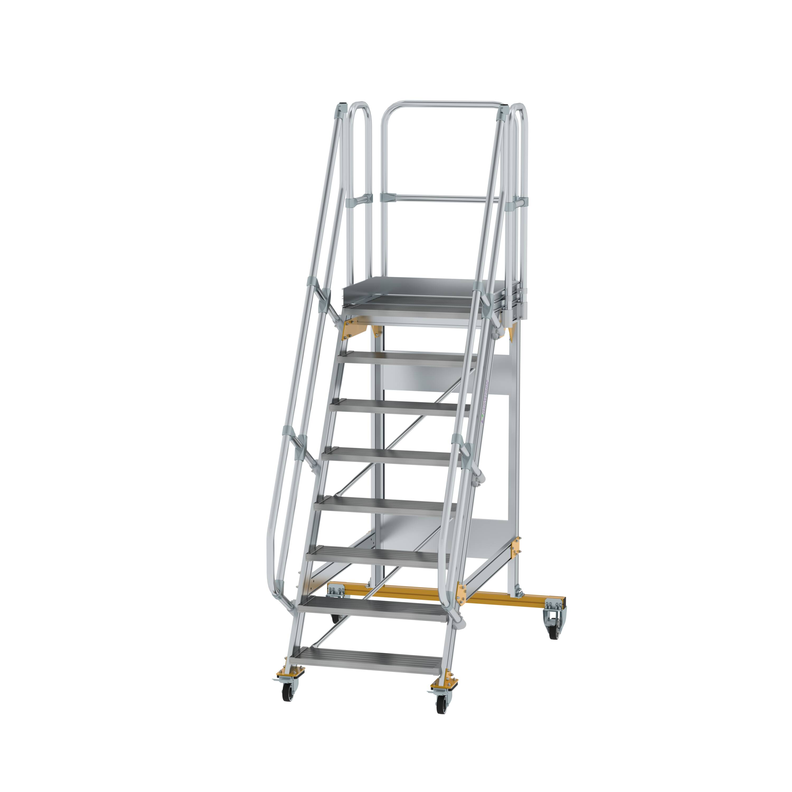 Plattformtreppe fahrbar 60° Stufenbreite 800 mm 8 Stufen 600728 Plattformtreppe fahrbar 60° Stufenbreite 800 mm 8 Stufen