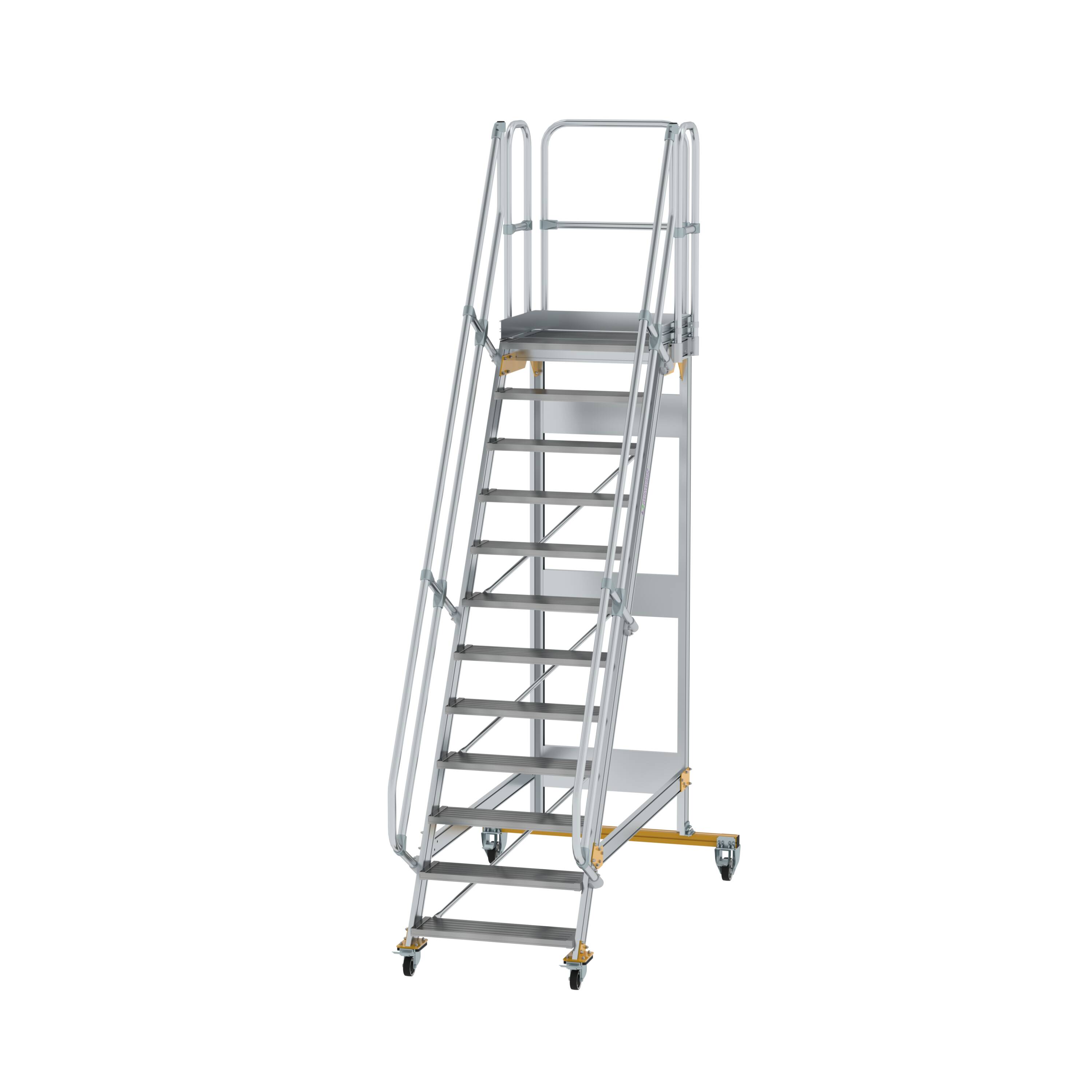Plattformtreppe fahrbar 60° Stufenbreite 800 mm 12 Stufen 600732 Plattformtreppe fahrbar 60° Stufenbreite 800 mm 12 Stufen
