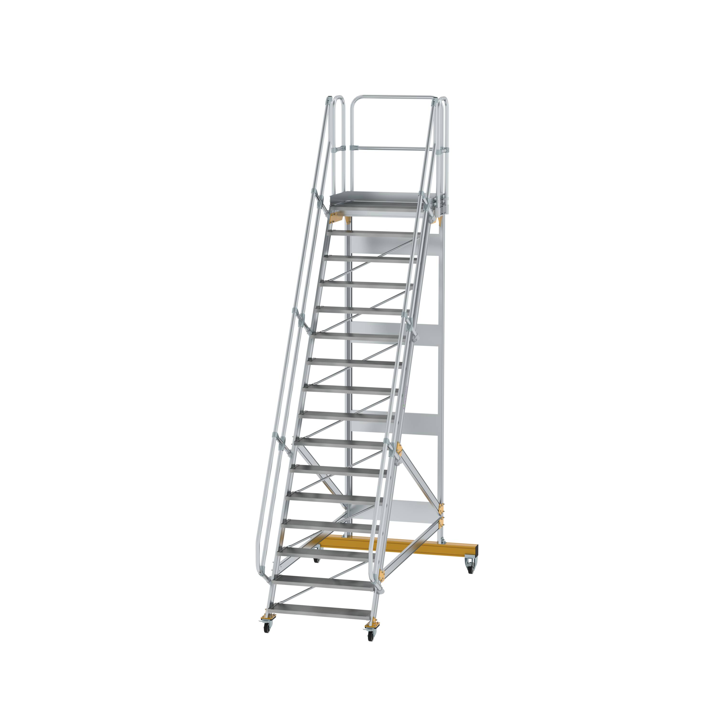 Plattformtreppe fahrbar 60° Stufenbreite 1000 mm 16 Stufen 600756 Plattformtreppe fahrbar 60° Stufenbreite 1000 mm 16 Stufen