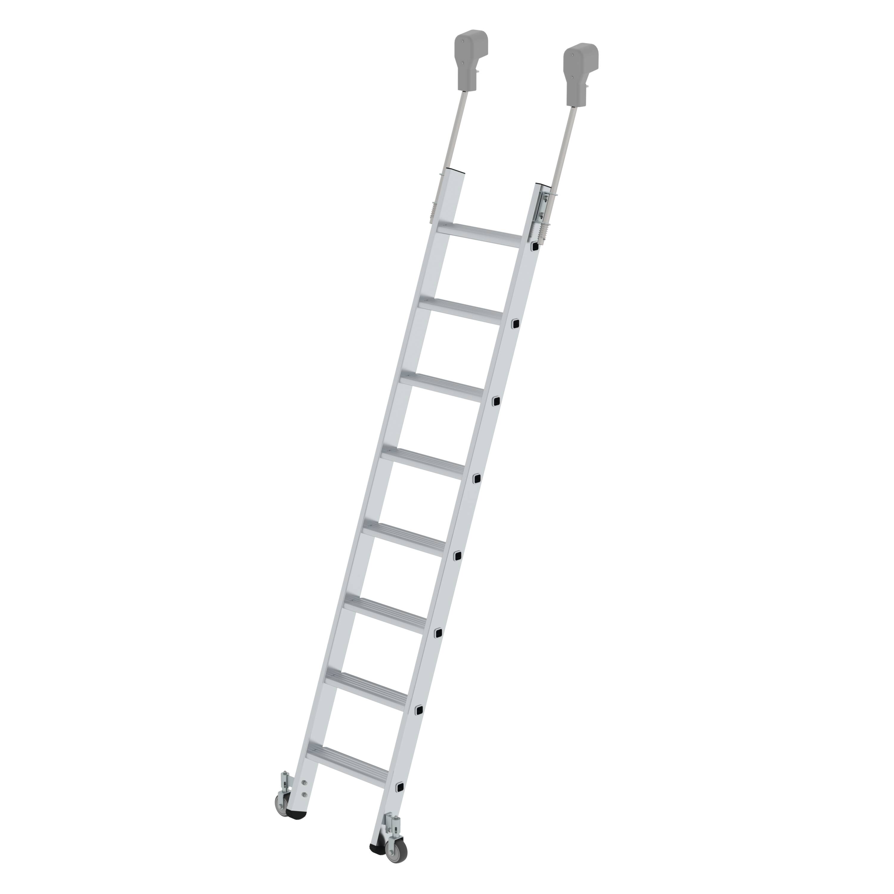 Stufen-Regalleiter fahrbar 8 Stufen 41408 Stufen-Regalleiter fahrbar 8 Stufen