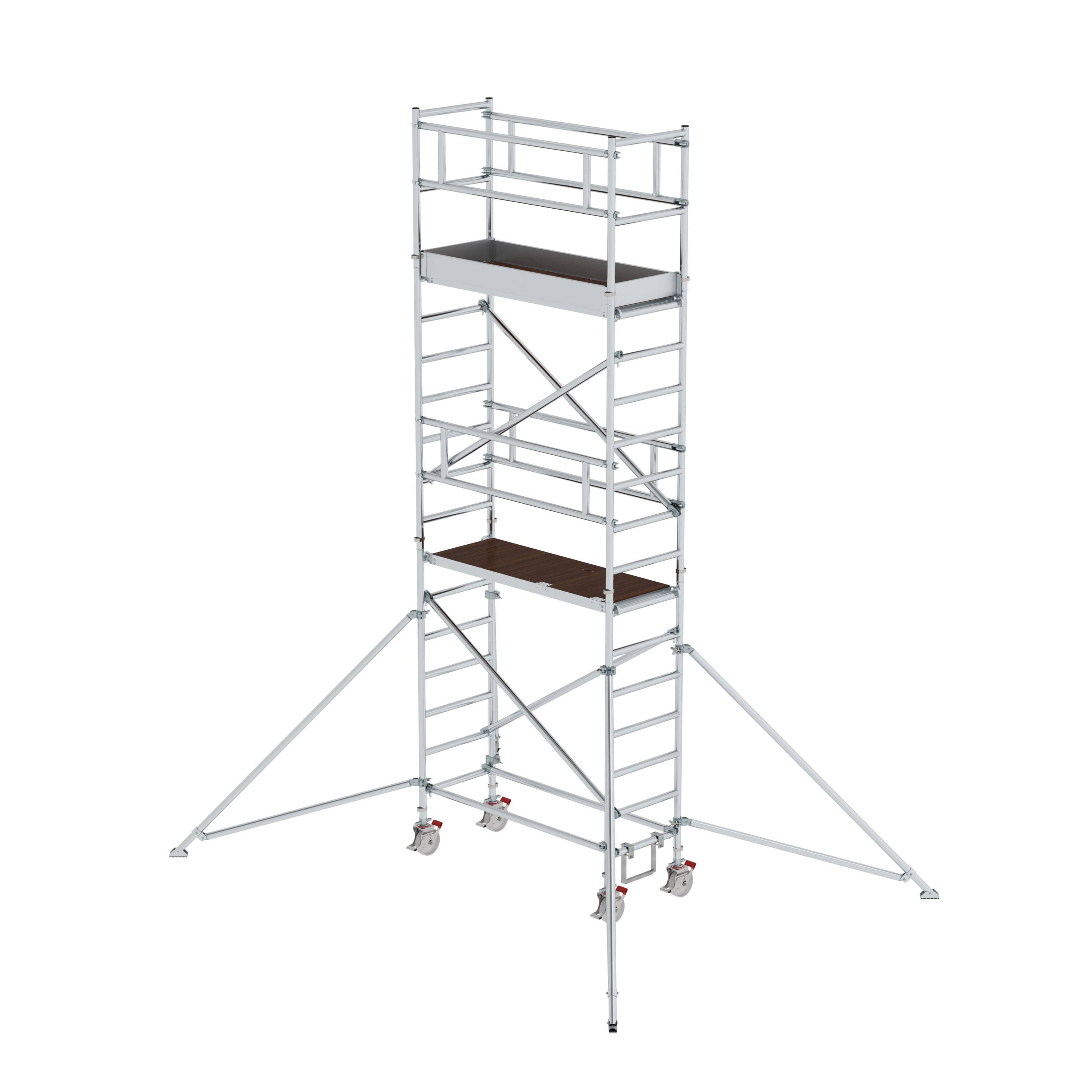 Rollgerüst 0,75 x 1,80 m mit Ausleger Plattformhöhe 4,35 m 154446 Rollgerüst 0,75 x 1,80 m mit Ausleger Plattformhöhe 4,35 m