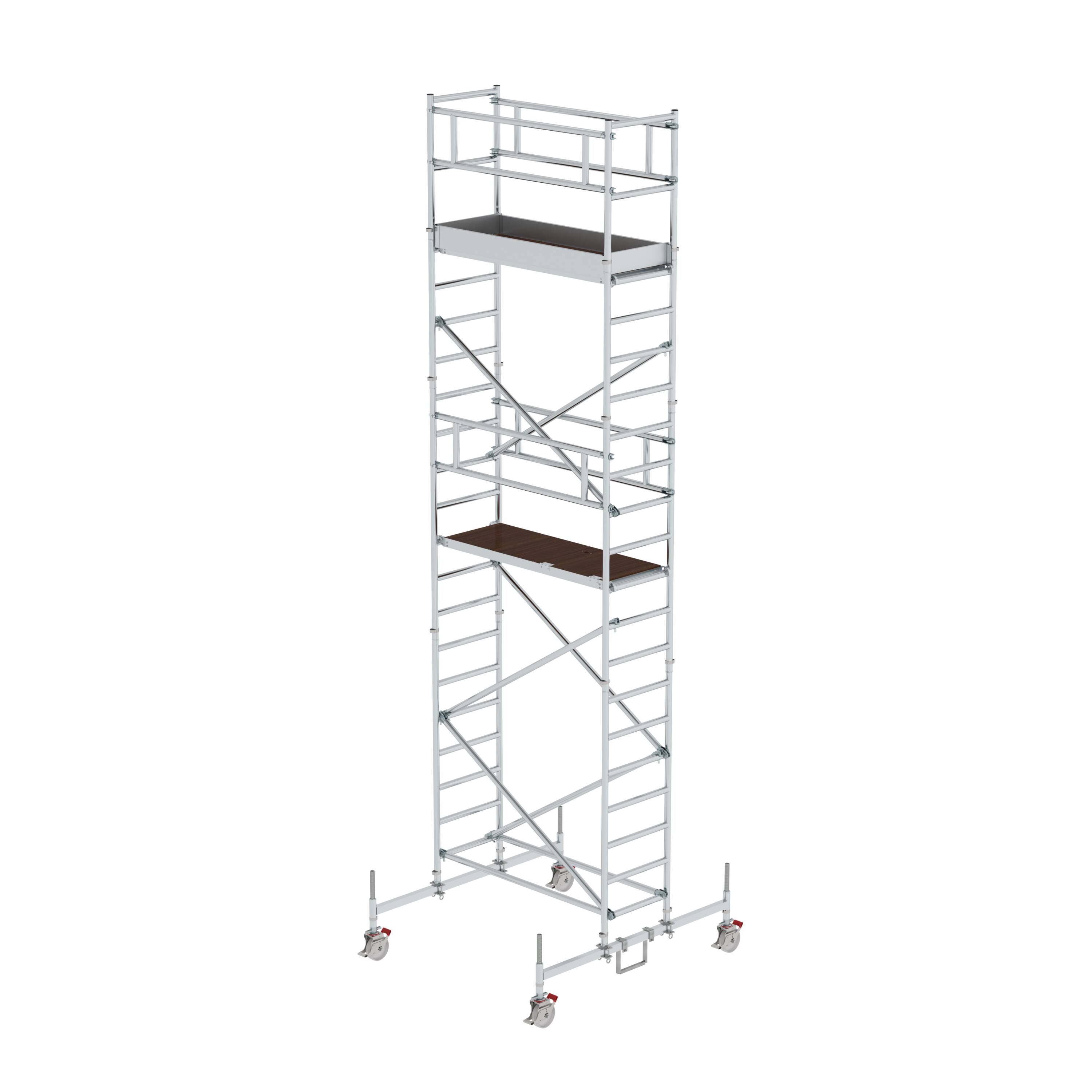 Rollgerüst 0,75 x 1,80 m mit Fahrbalken Plattformhöhe 5,45 m 154545 Rollgerüst 0,75 x 1,80 m mit Fahrbalken Plattformhöhe 5,45 m