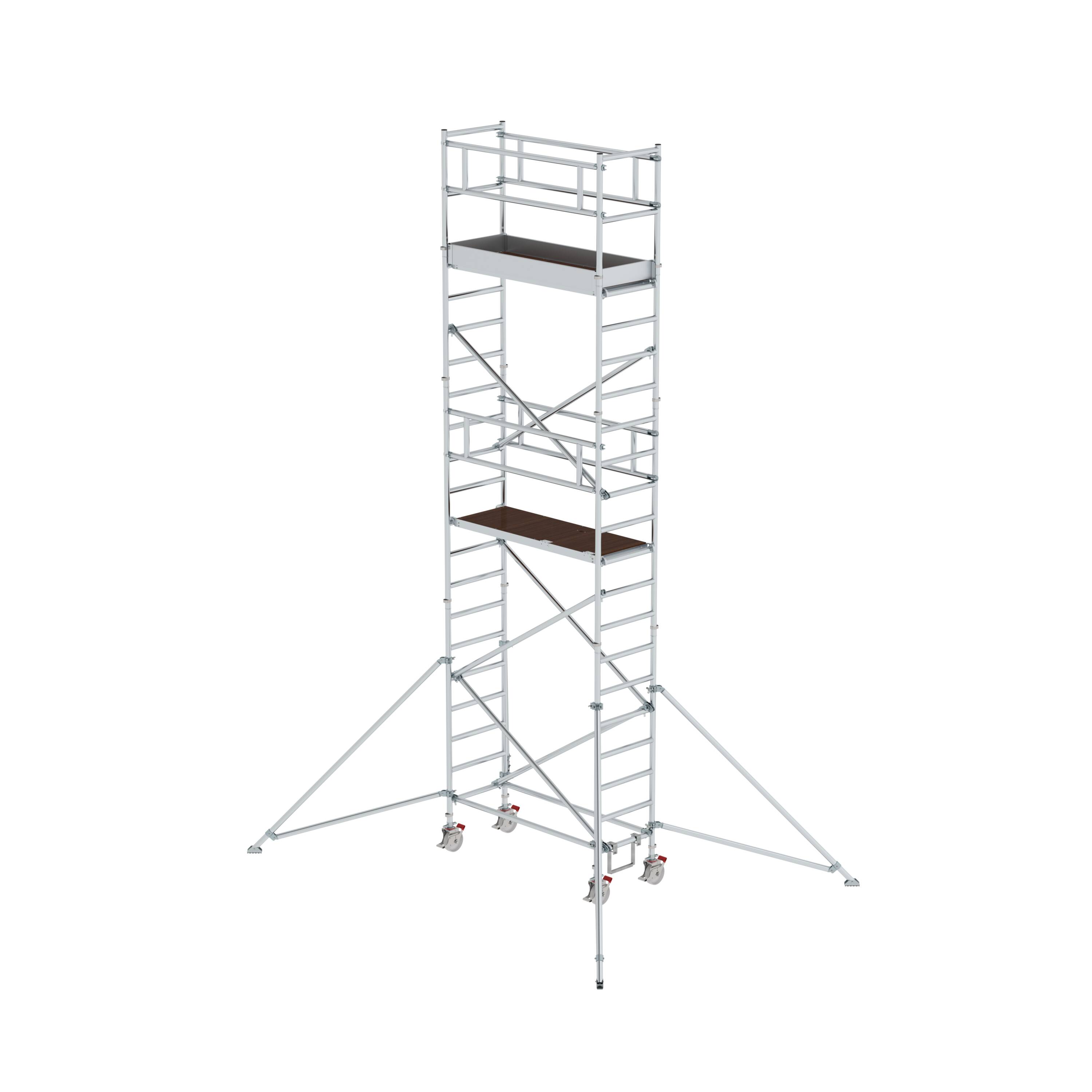 Rollgerüst 0,75 x 1,80 m mit Ausleger Plattformhöhe 5,35 m 154546 Rollgerüst 0,75 x 1,80 m mit Ausleger Plattformhöhe 5,35 m