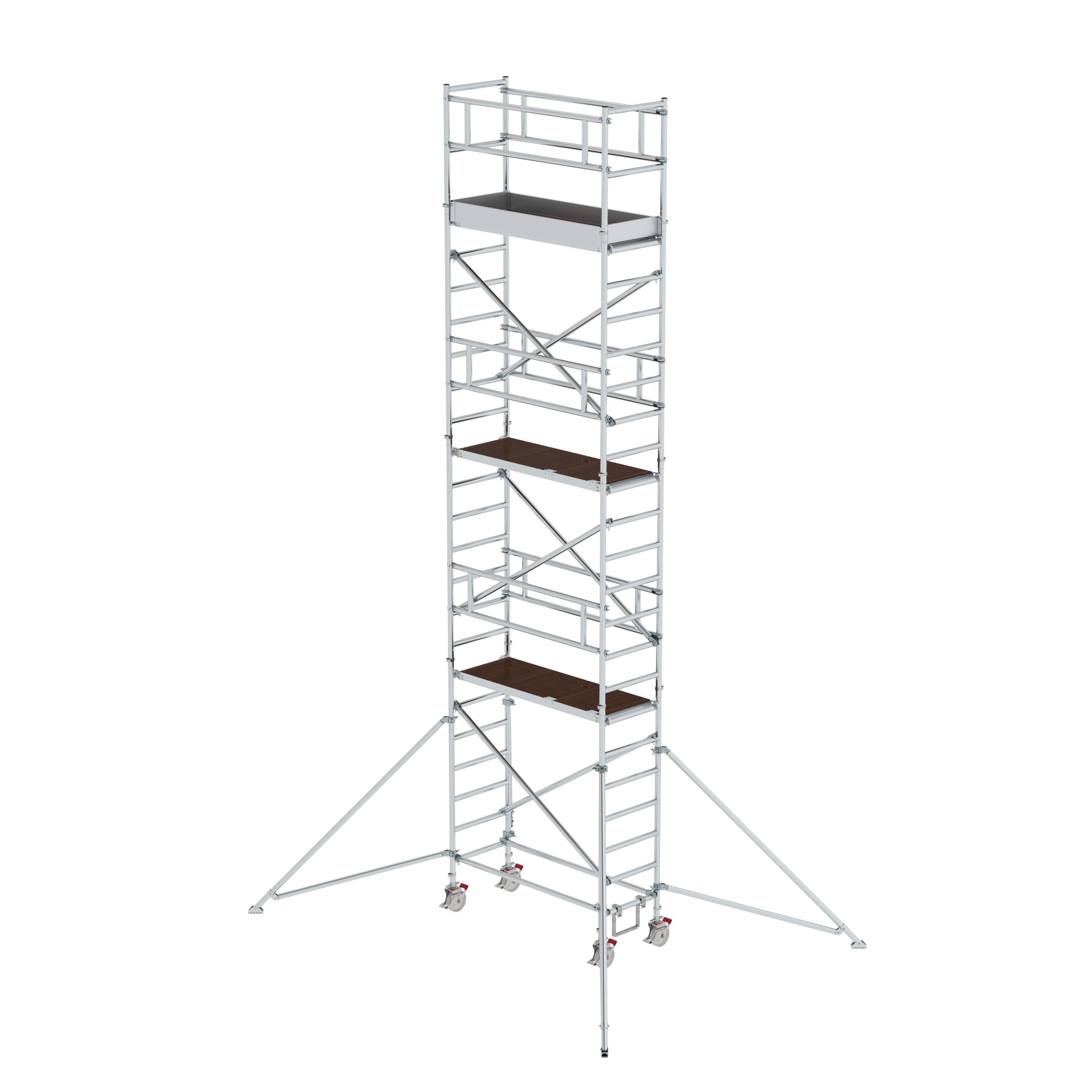Rollgerüst 0,75 x 1,80 m mit Ausleger Plattformhöhe 6,35 m 154646 Rollgerüst 0,75 x 1,80 m mit Ausleger Plattformhöhe 6,35 m