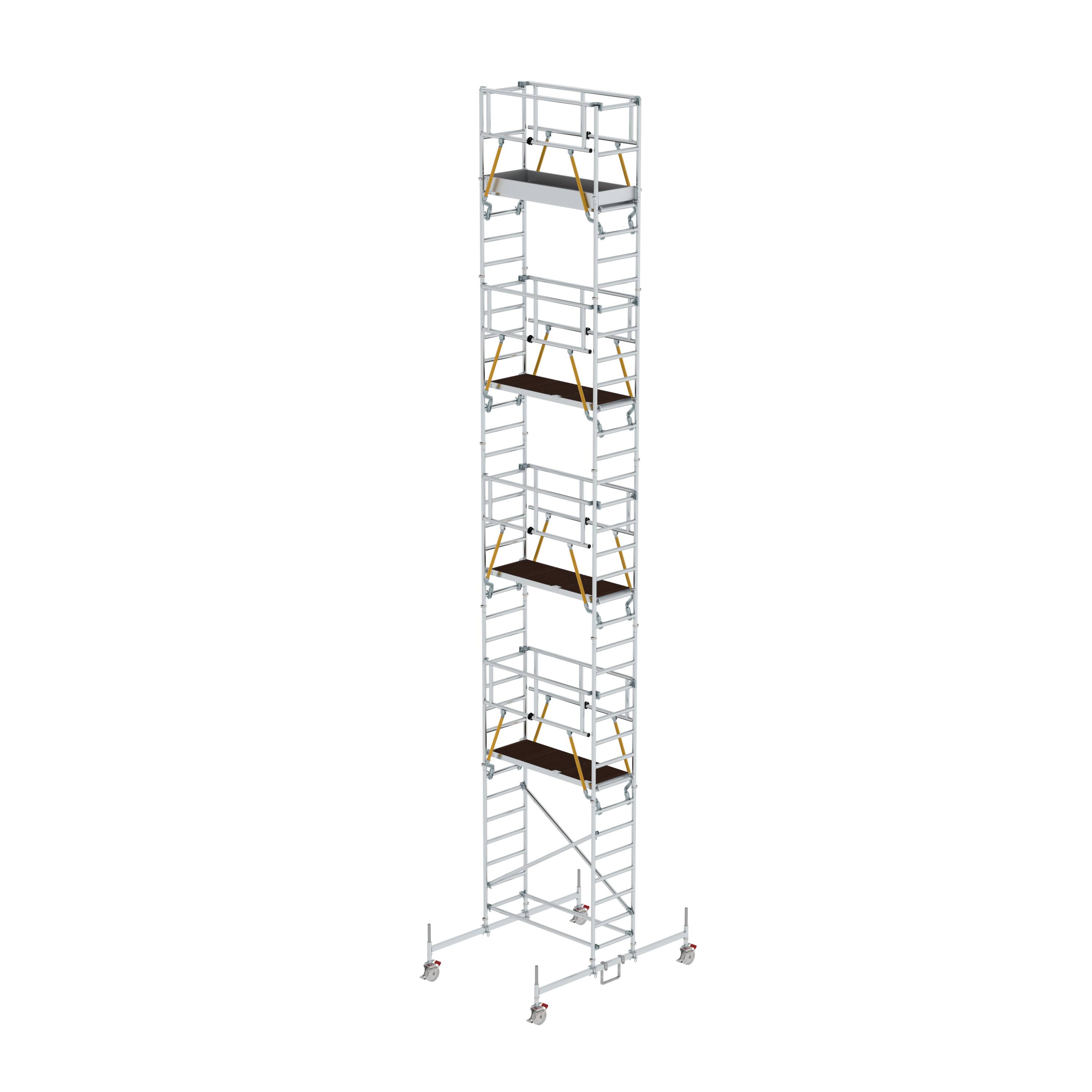 Rollgerüst SG 0,75 x 1,80 m mit Fahrbalken Plattformhöhe 9,70 m 154944 Rollgerüst SG 0,75 x 1,80 m mit Fahrbalken Plattformhöhe 9,70 m