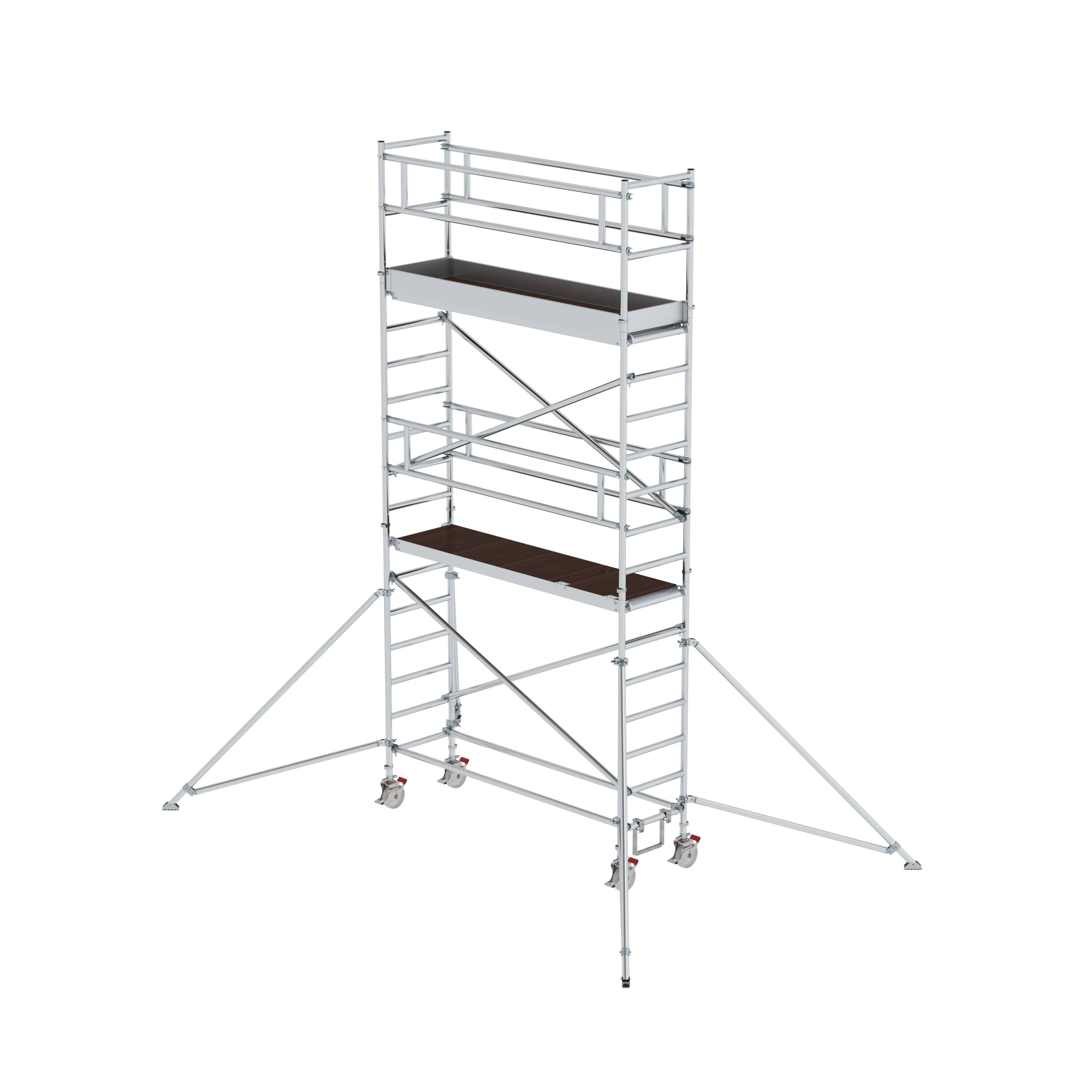 Rollgerüst 0,75 x 2,45 m mit Ausleger Plattformhöhe 4,35 m 155446 Rollgerüst 0,75 x 2,45 m mit Ausleger Plattformhöhe 4,35 m