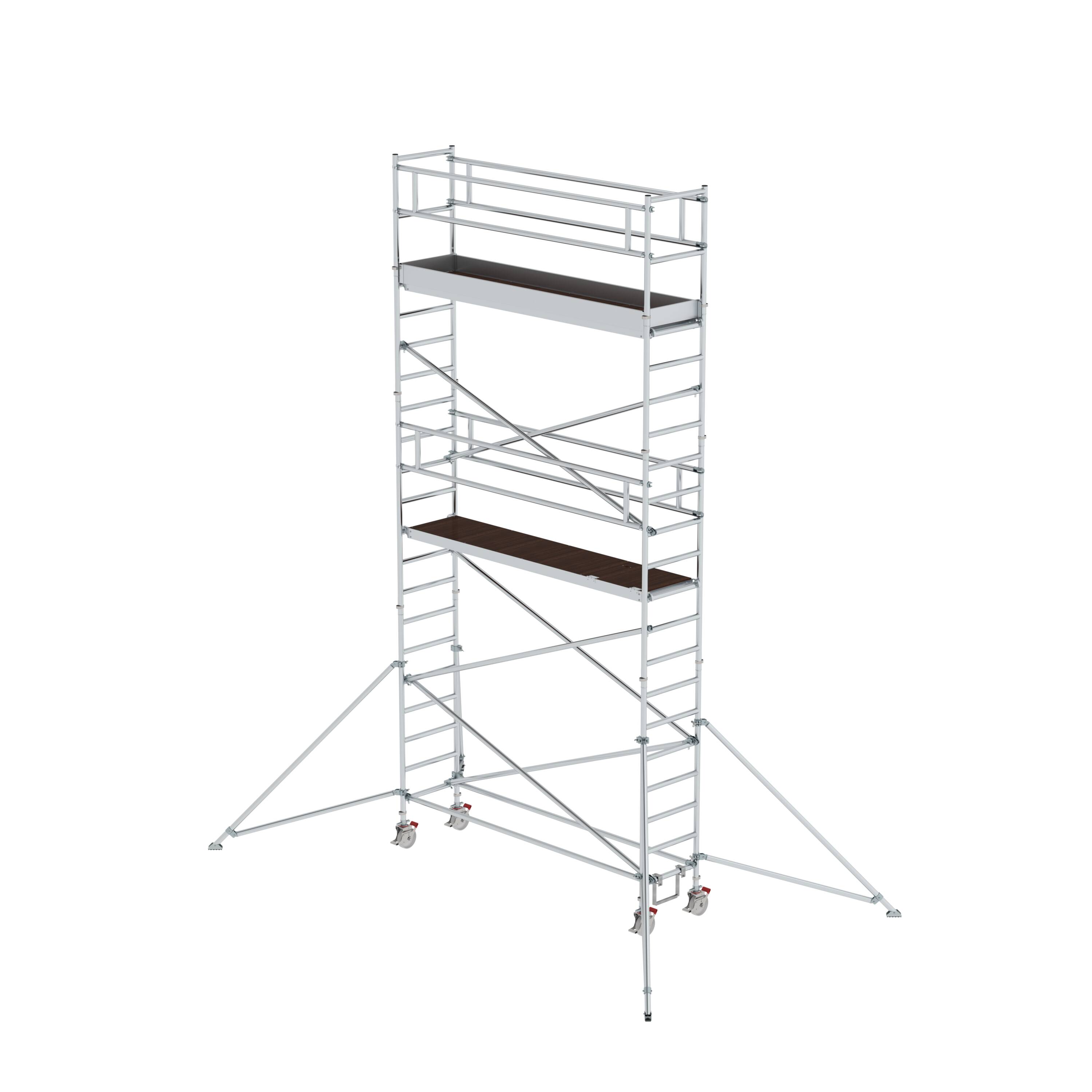 Rollgerüst 0,75 x 3,0 m mit Ausleger Plattformhöhe 5,35 m 156546 Rollgerüst 0,75 x 3,0 m mit Ausleger Plattformhöhe 5,35 m