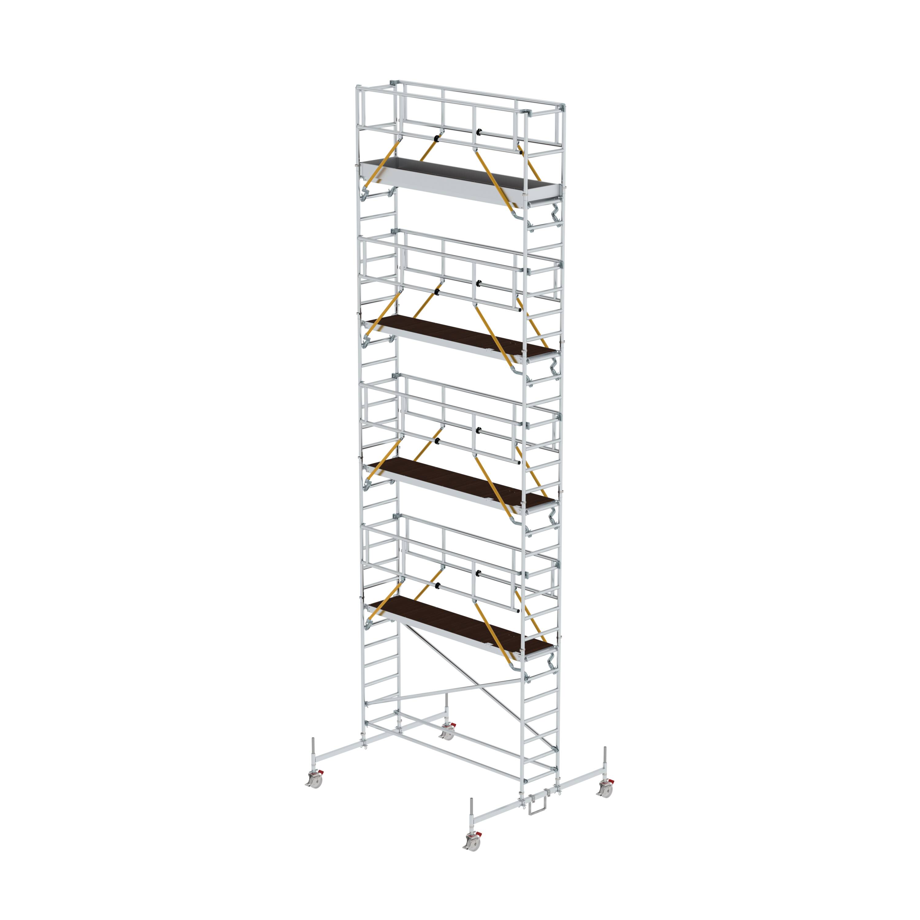 Rollgerüst SG 0,75 x 3,0 m mit Fahrbalken Plattformhöhe 8,58 m 156844 Rollgerüst SG 0,75 x 3,0 m mit Fahrbalken Plattformhöhe 8,58 m