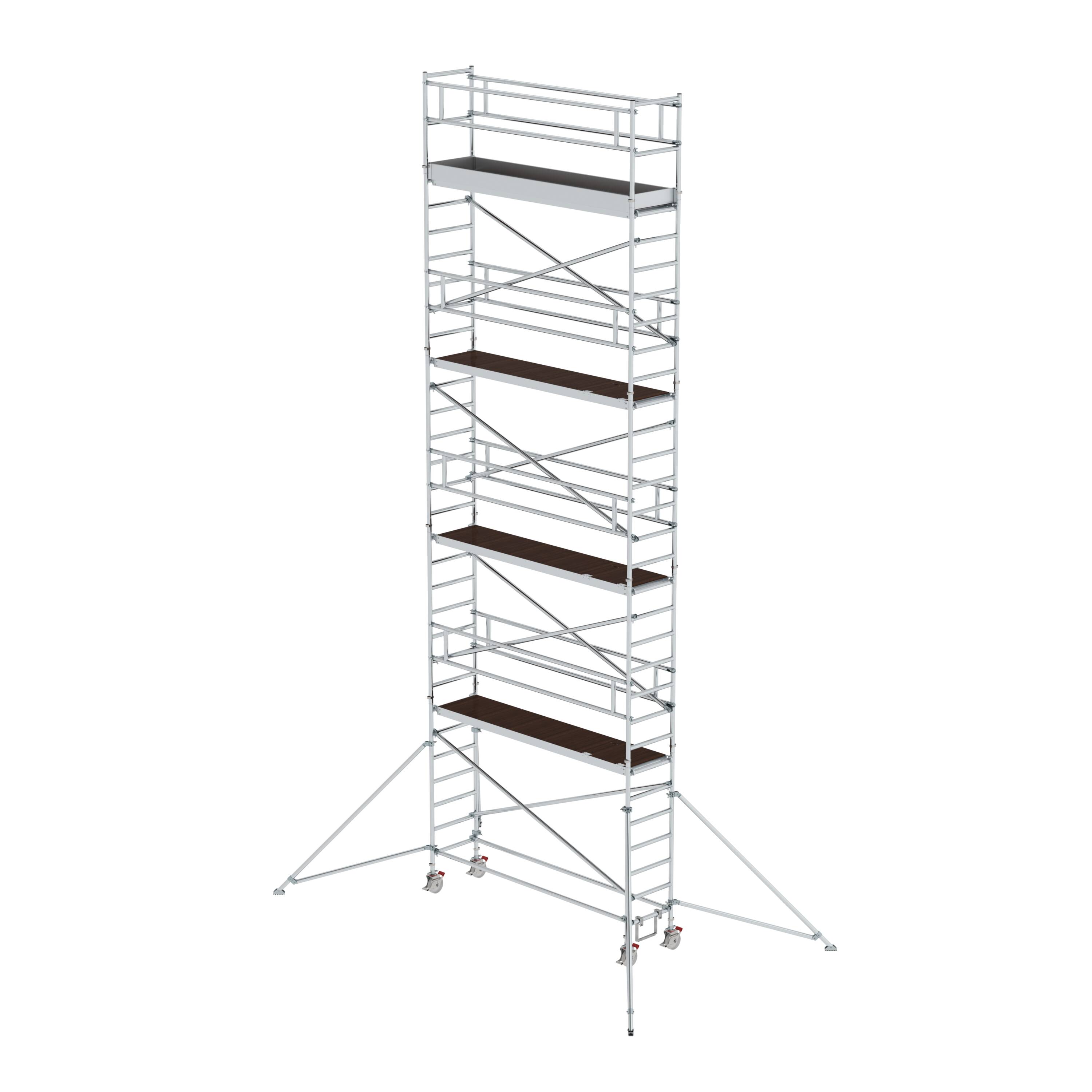Rollgerüst 0,75 x 3,0 m mit Ausleger Plattformhöhe 8,35 m 156846 Rollgerüst 0,75 x 3,0 m mit Ausleger Plattformhöhe 8,35 m