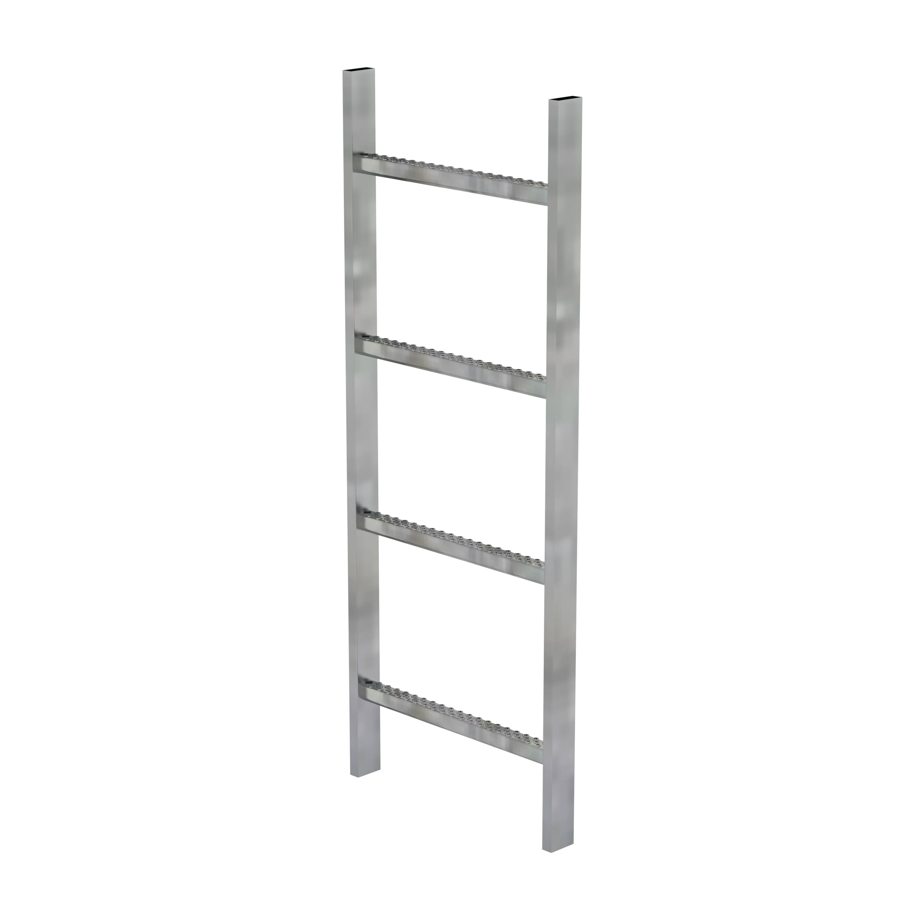 Schachtleiter Stahl feuerverzinkt 400mm Lichte Weite 4 Sprossen 61004 Schachtleiter Stahl feuerverzinkt 400mm Lichte Weite 4 Sprossen