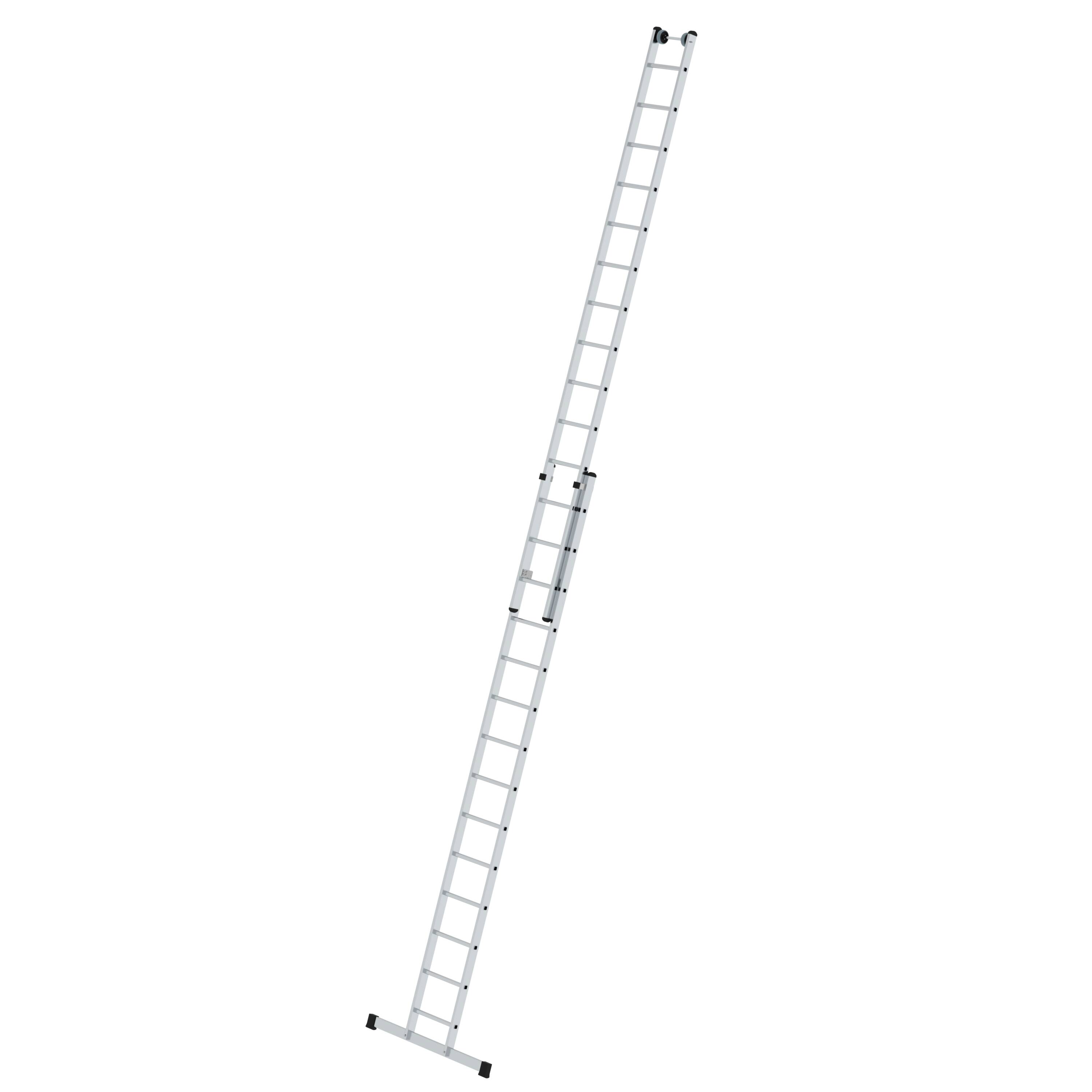 Sprossen-Schiebeleiter 2-teilig mit Standard-Traverse 2x14 Sprossen