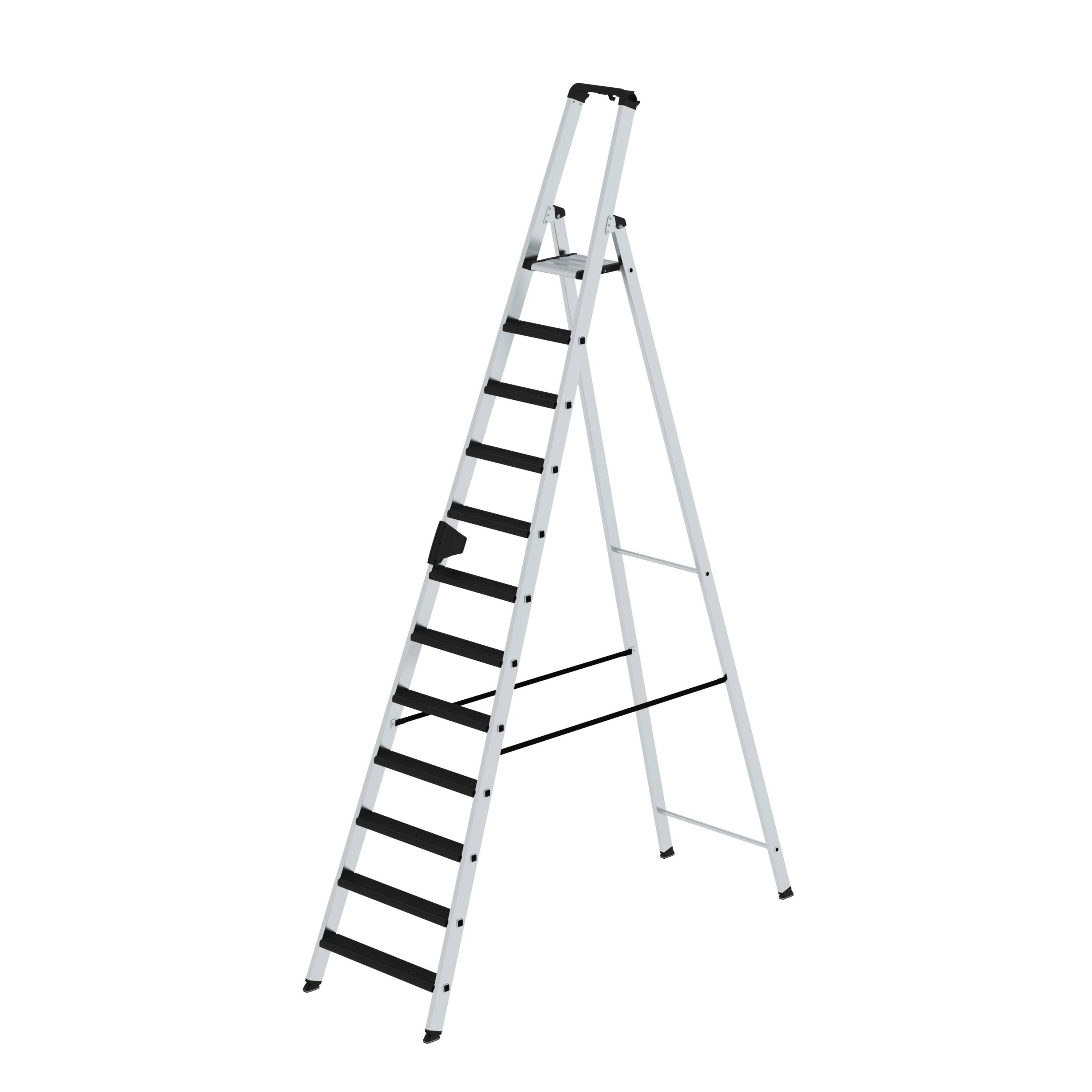 Stufen-Stehleiter einseitig begehbar mit clip-step relax 12 Stufen 42112 Stufen-Stehleiter einseitig begehbar mit clip-step relax 12 Stufen