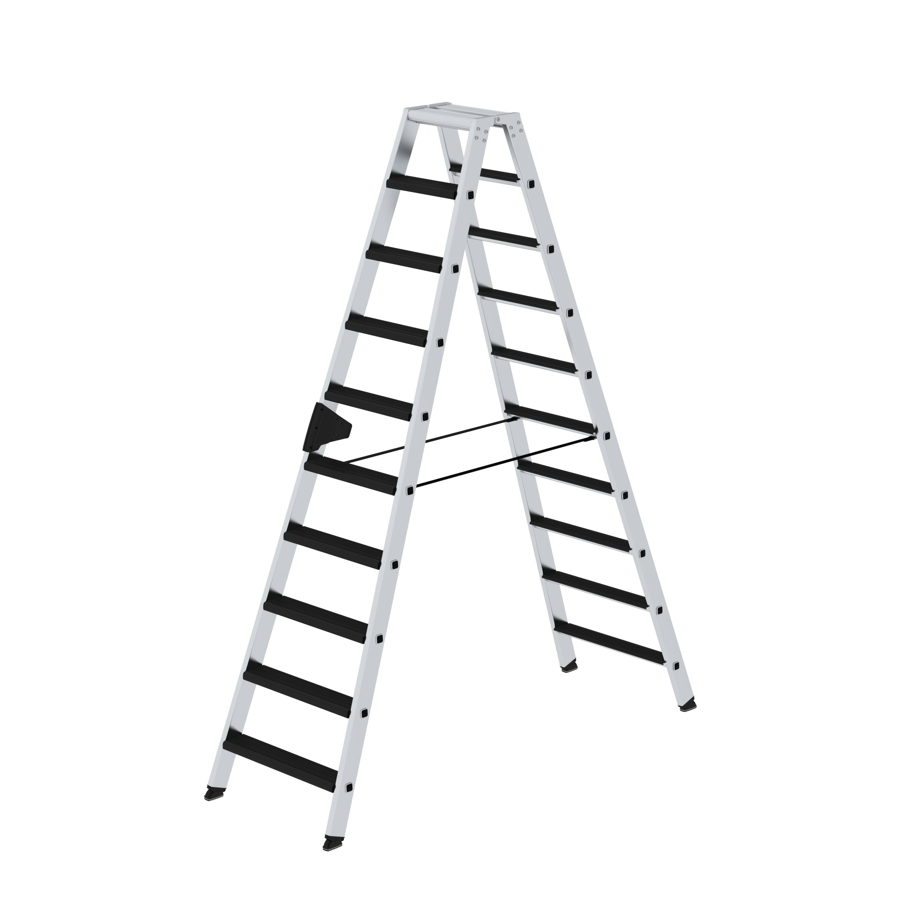 Stufen-Stehleiter beidseitig begehbar mit clip-step relax 2x10 Stufen 42220 Stufen-Stehleiter beidseitig begehbar mit clip-step relax 2x10 Stufen