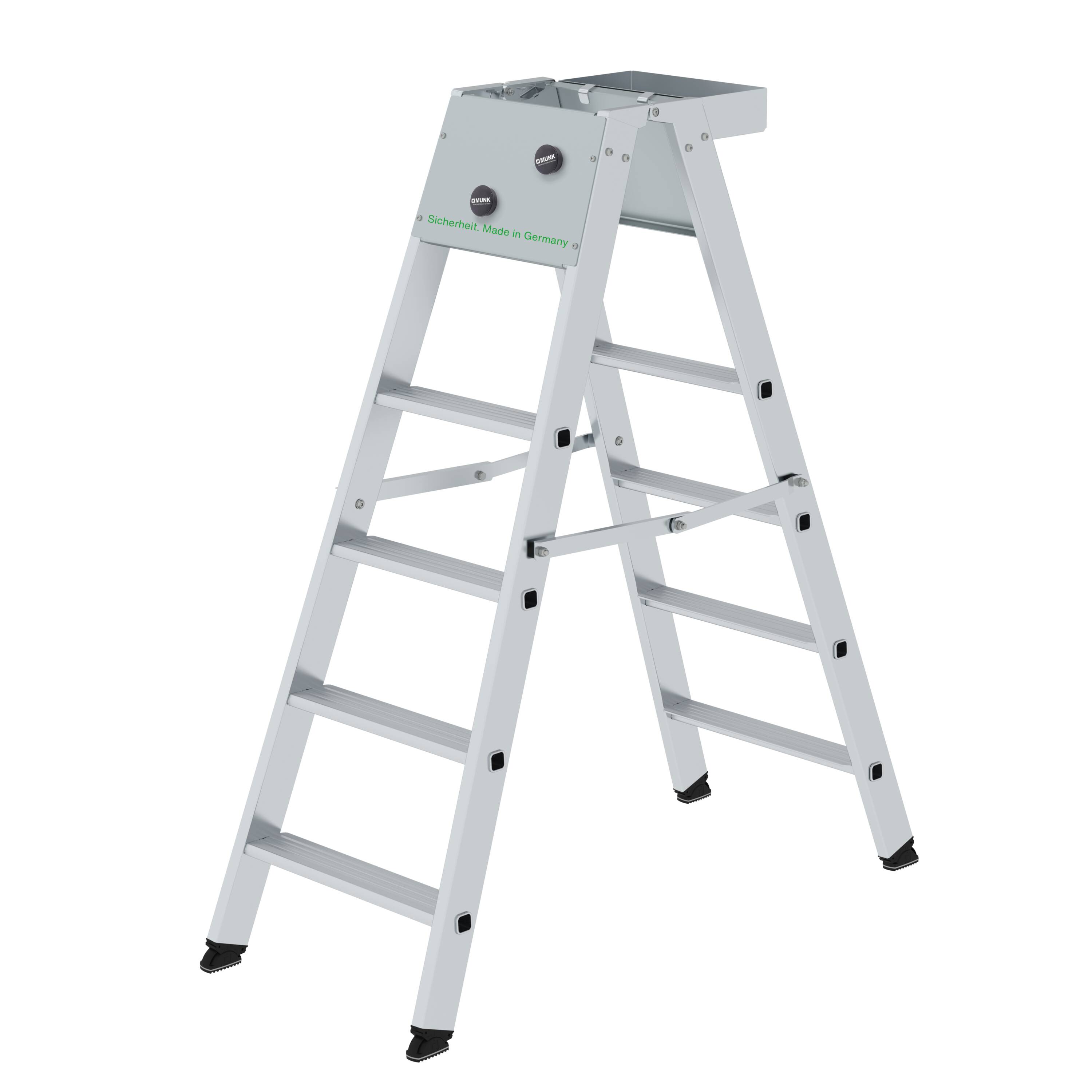 Sicherheits-Stufen-Stehleiter 2x4 Stufen
