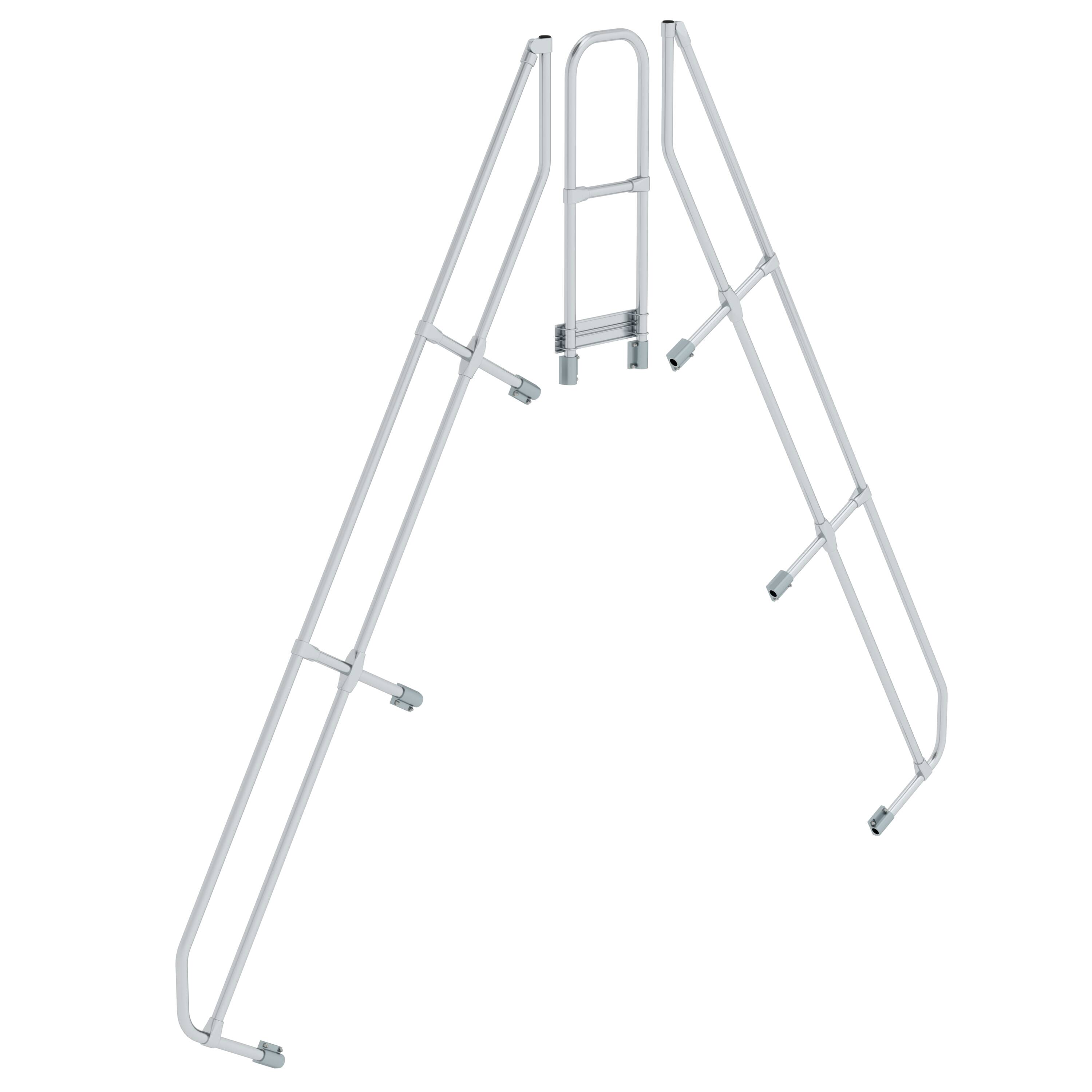 Zweiter Handlauf für Überstieg 60° 11 Stufen